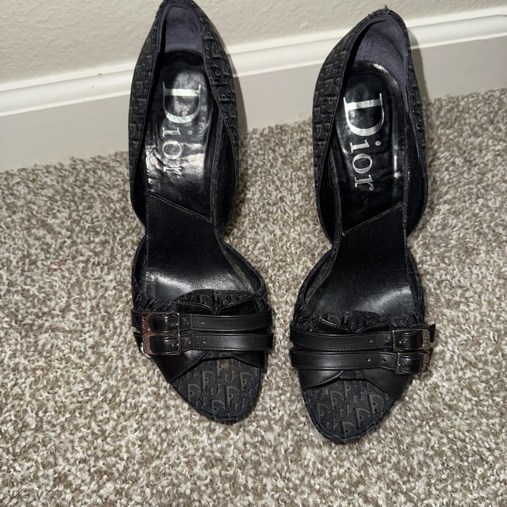 Dior Black Heels Sleek and Sophisticated Vintage